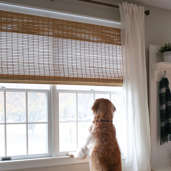 Bamboo Blinds How to Trim to Size and Add a Privacy Liner Angela