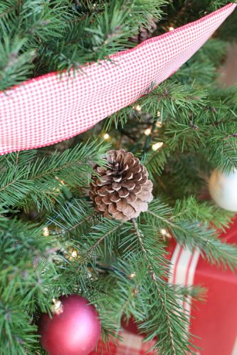 Rustic Red and White Christmas Tree Decor - Angela Marie Made