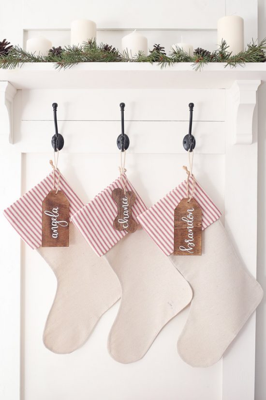 No Sew DIY Christmas Stockings - Angela Marie Made