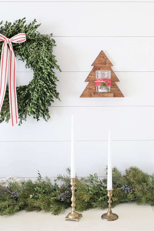 Rustic Red and White Christmas Tree Decor - Angela Marie Made