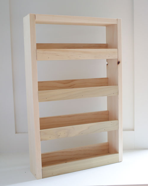 Diy wood spice online rack plans