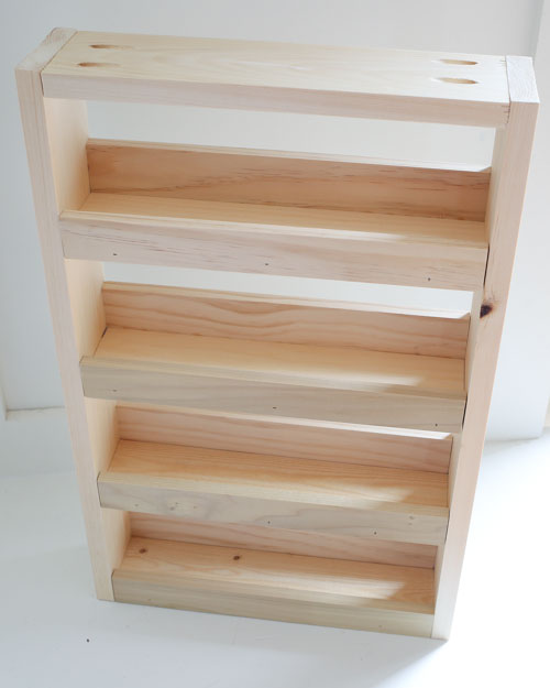 Wooden spice rack online diy