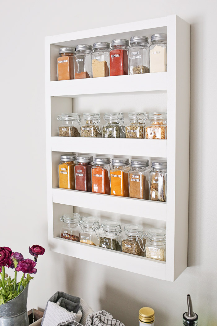 DIY Wall Spice Rack Angela Marie Made