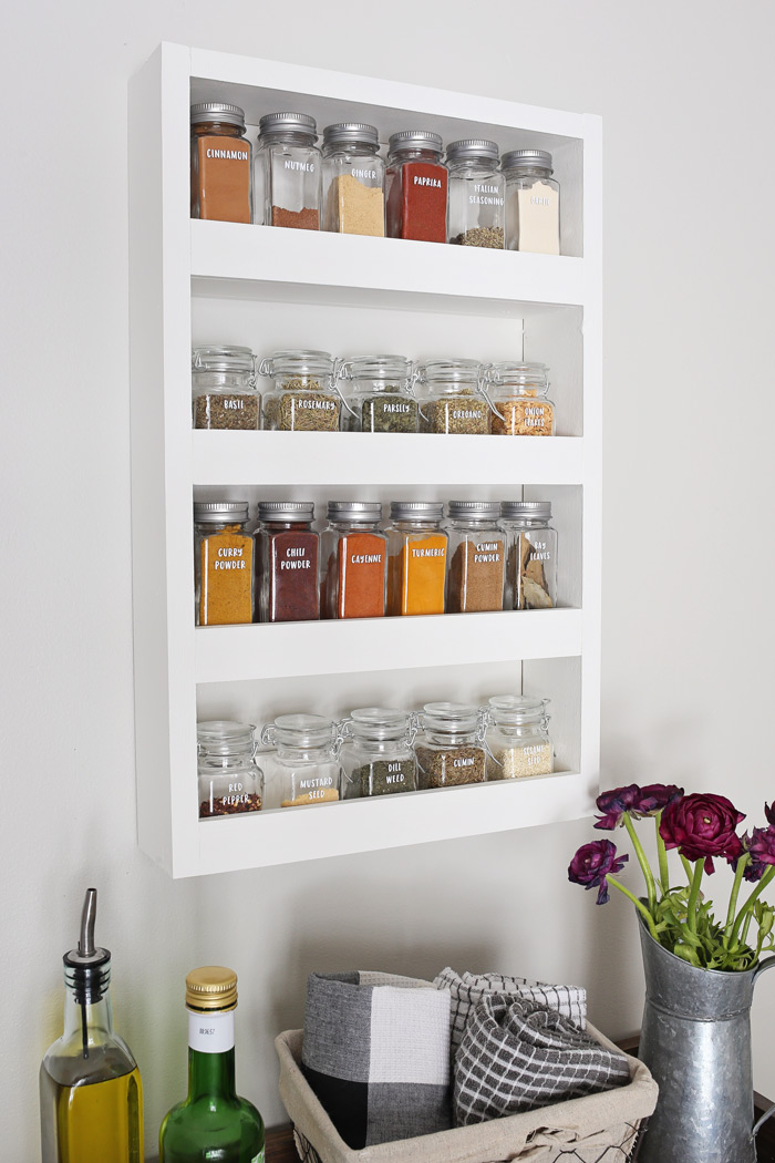 DIY Wall Spice Rack Angela Marie Made