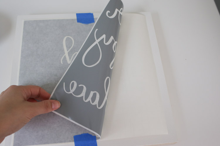 How to Apply a Vinyl Stencil - DIY Stencil