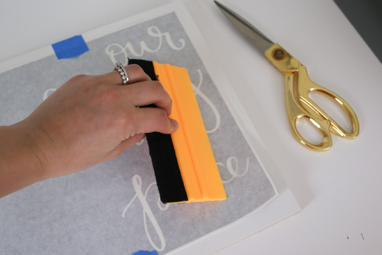 How to Apply a Vinyl Stencil - DIY Stencil