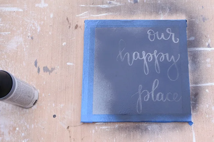 Being Happy Never Goes Out of Style ONE TIME USE Vinyl Stencil for Wood Sign