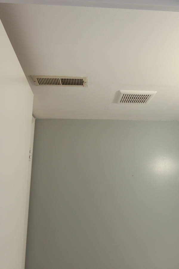 Bathroom Ceiling Photo before diy shiplap ceiling