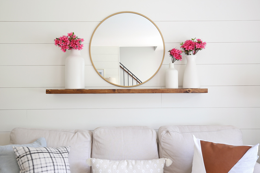 DIY Faux Floating Shelves - Within the Grove