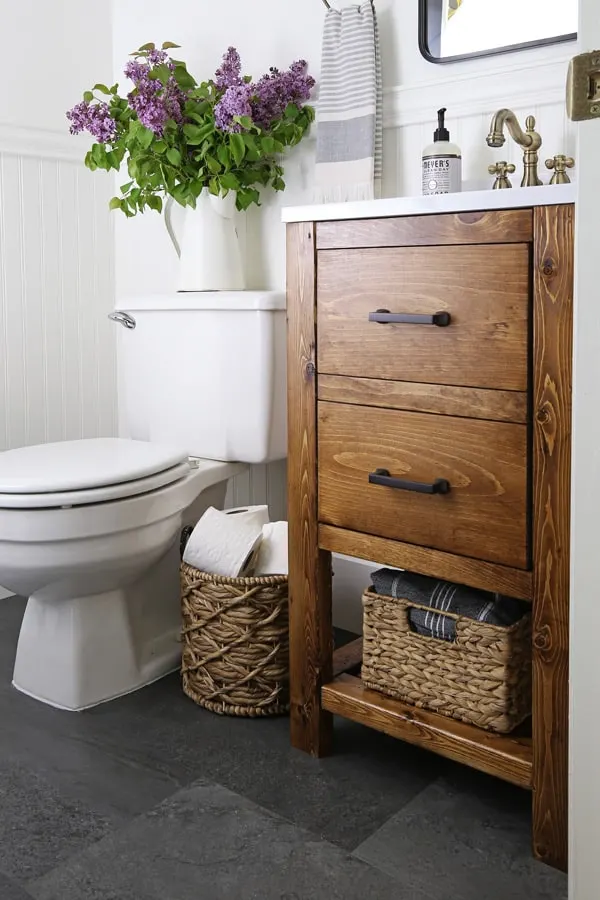 Diy Bathroom Vanity For 65 Angela Marie Made