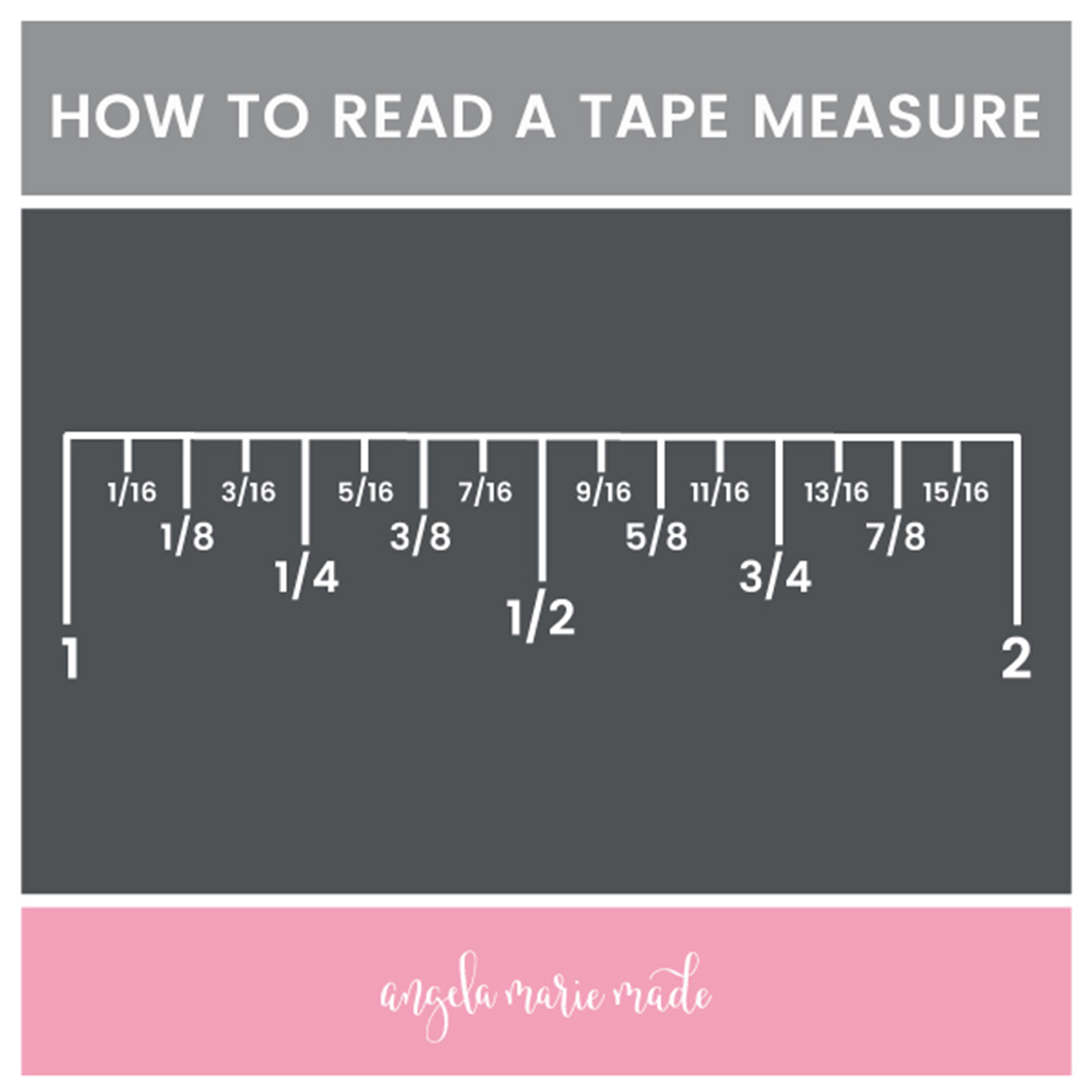 How to Read a Tape Measure the Easy Way & Free Printable! - Angela Marie  Made