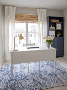 Navy and Grey Office Makeover Reveal - Angela Marie Made