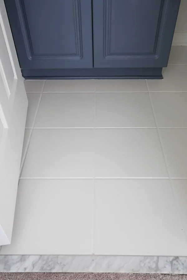 How To Paint Tile Floor In A Bathroom Angela Marie Made
