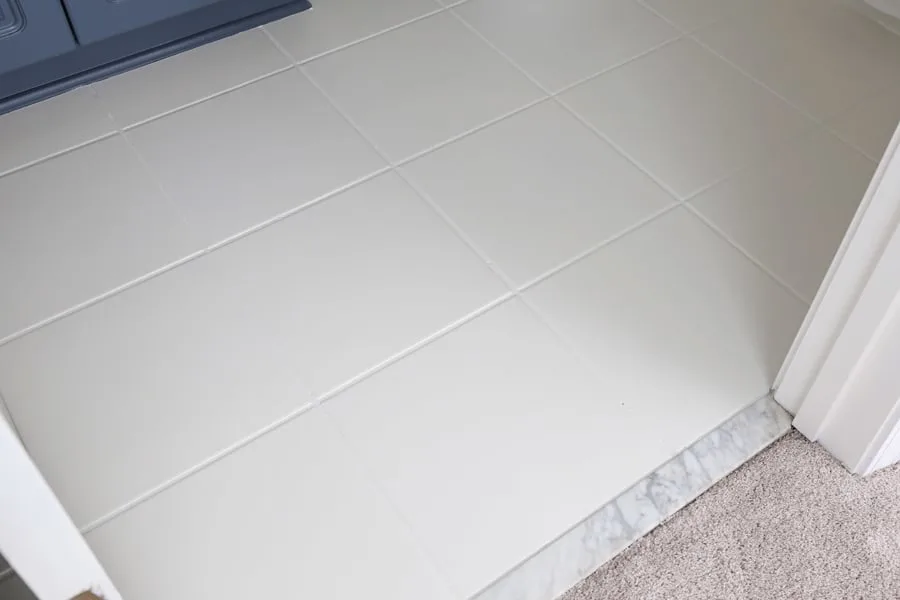 How To Paint Tile Floor In A Bathroom, Rectangle Tile Floor Bathroom
