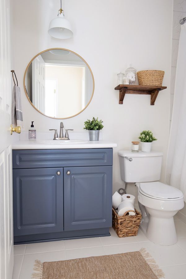 $100 Budget Bathroom Makeover Reveal