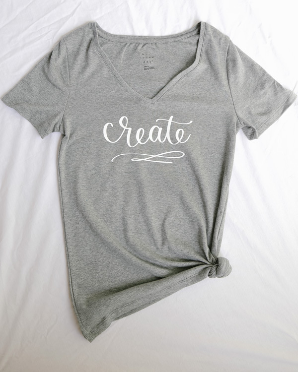 How to Use Heat Transfer Vinyl & Free Printable! - Angela Marie Made