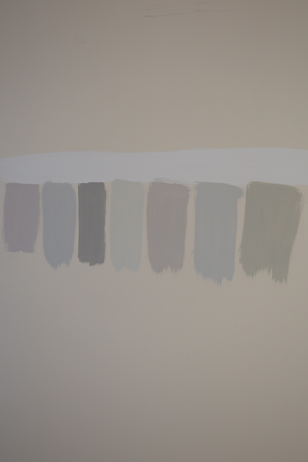 gray paint samples