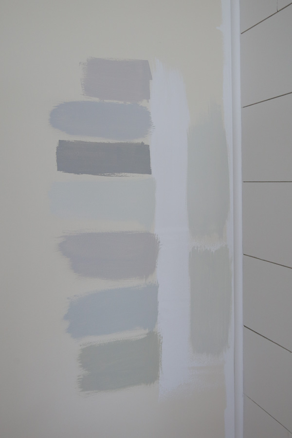 grey paint samples