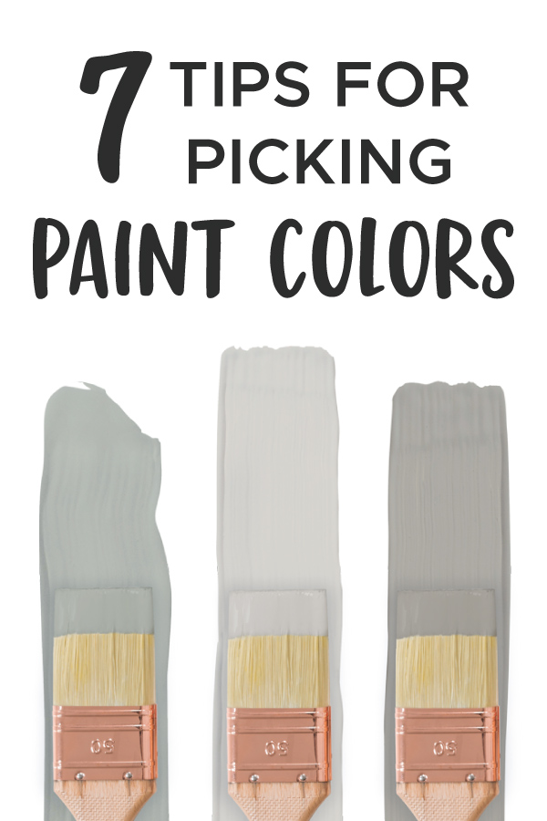 infographic for picking paint colors