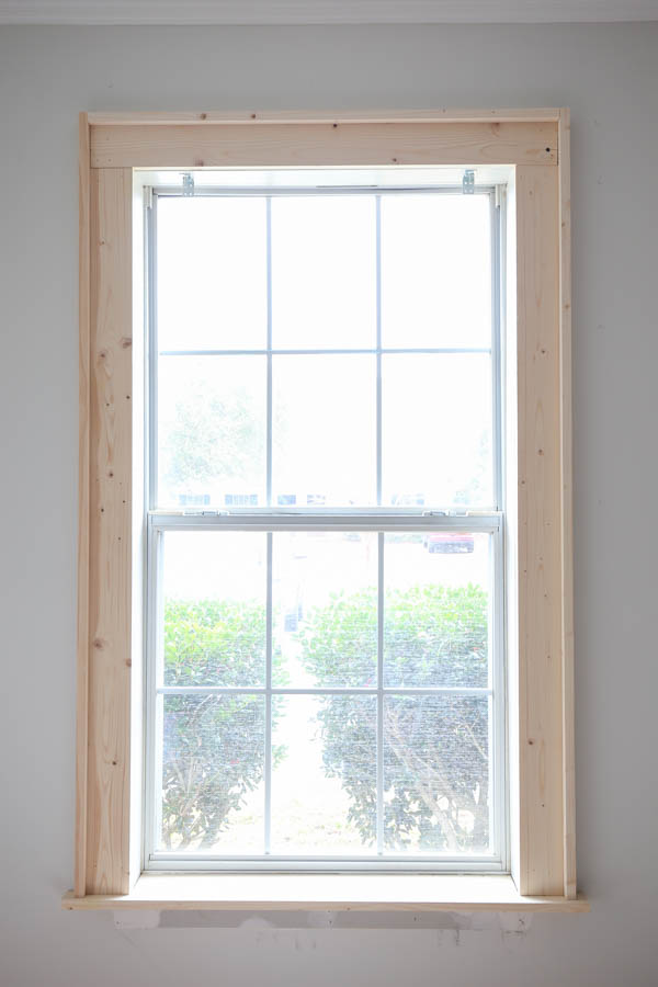 how to trim a window with wood