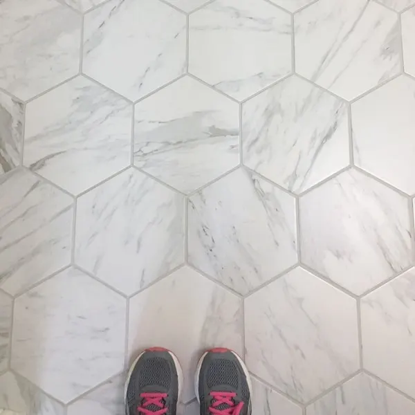 My Favorite Porcelain Marble Tile, Large Marble Hex Floor Tiles Bathroom