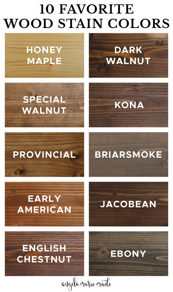 top wood stain colors