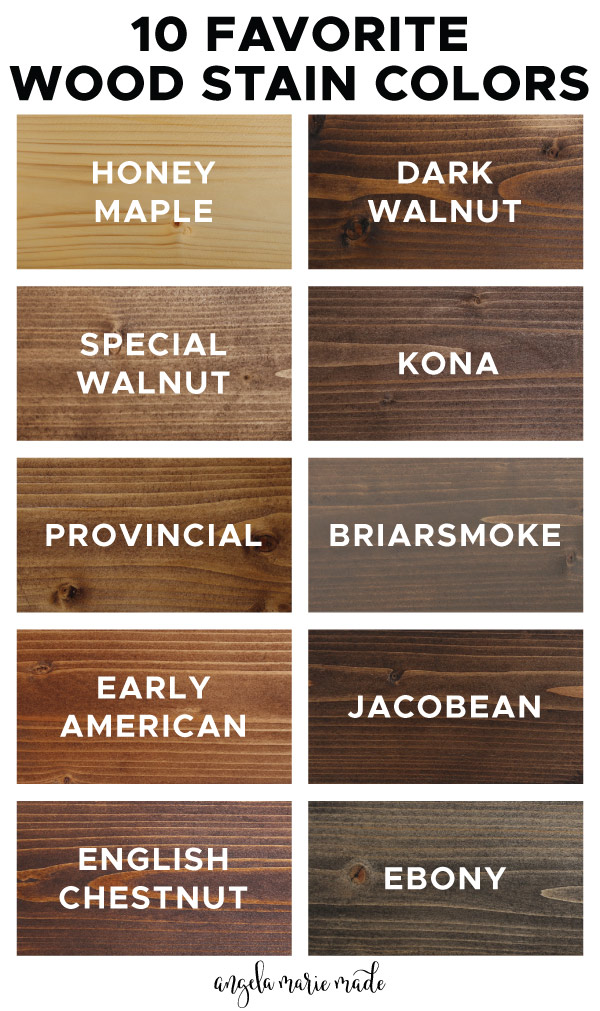 10 Favorite Wood Stain Colors Angela