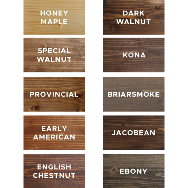 10 Favorite Wood Stain Colors - Angela Marie Made