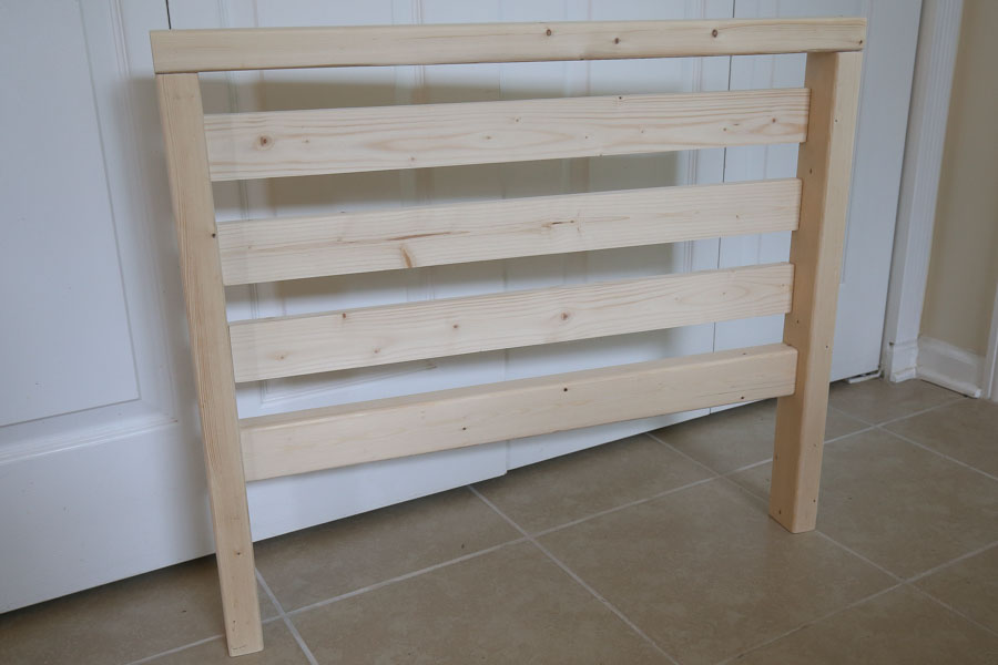 wood side frame with wood slats for DIY outdoor sofa