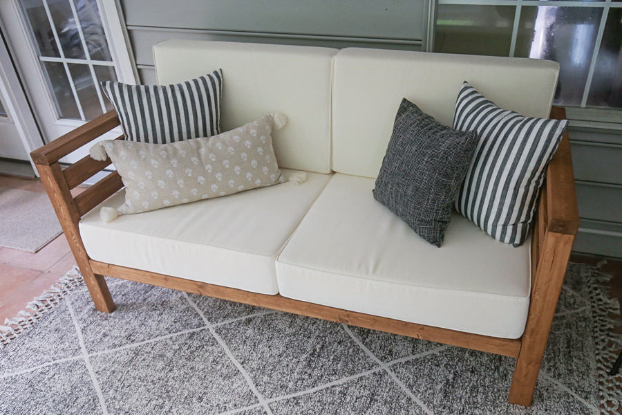 DIY outdoor sofa