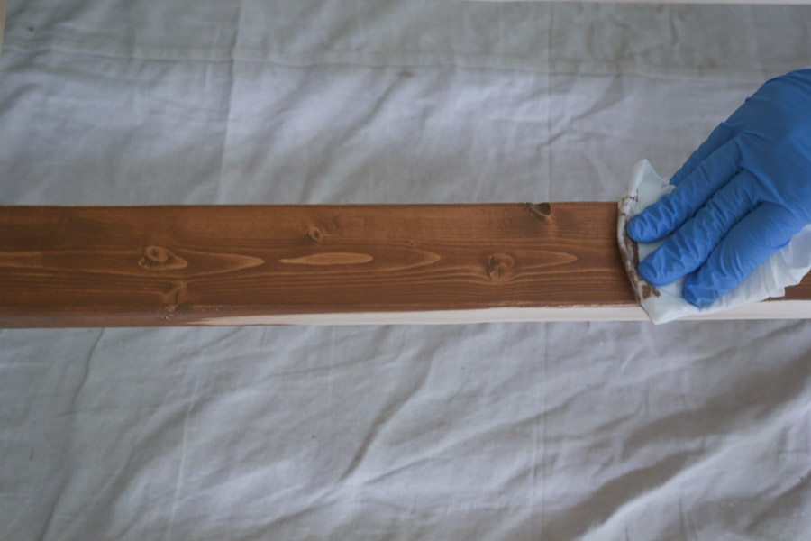 best way to apply wood stain with a rag