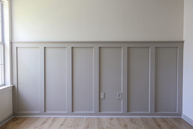 Easy DIY Board and Batten Wall - Angela Marie Made