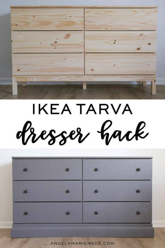 IKEA TARVA Dresser Hack Angela Marie Made
