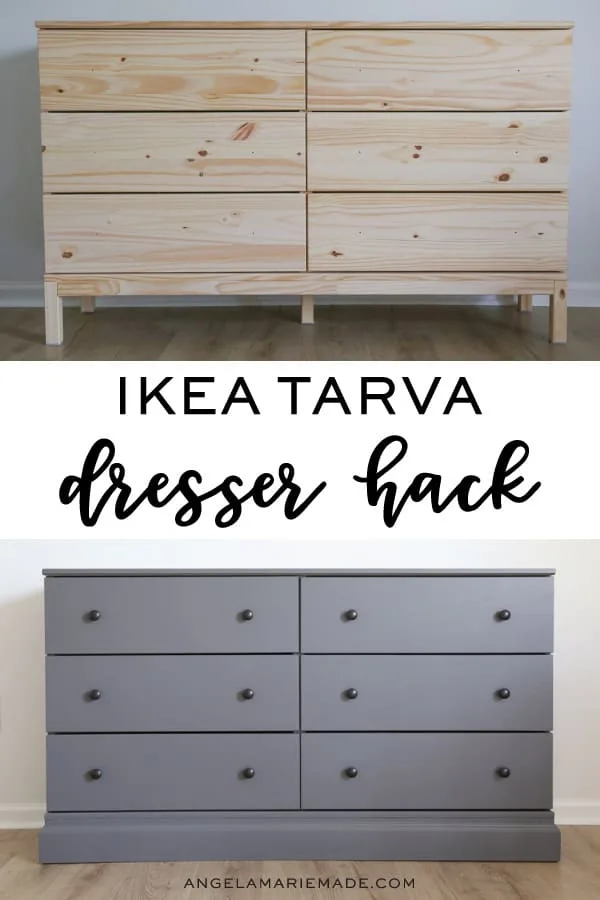 ikea tarva drawers hack