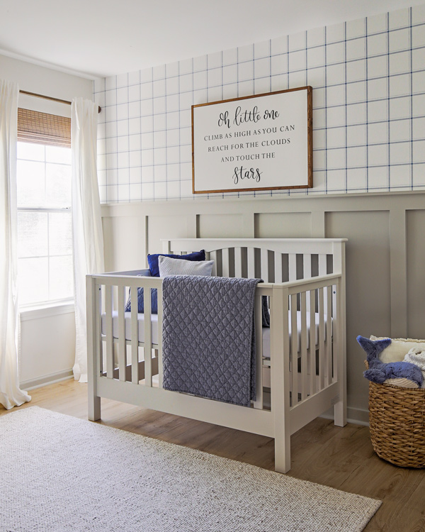 Blue accent 2024 wall nursery