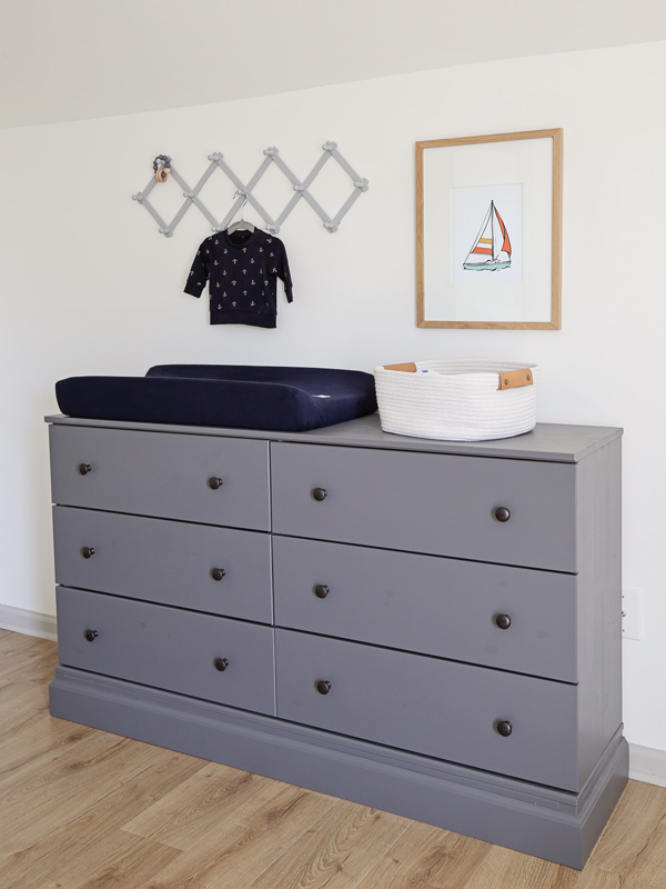 nursery dresser and nursery changing station