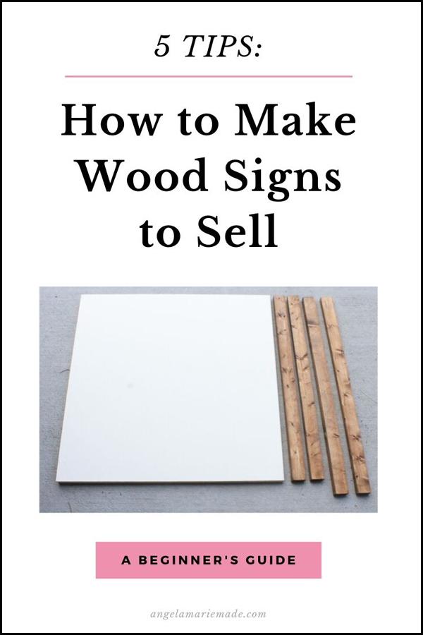 how to make wooden signs to sell infographic