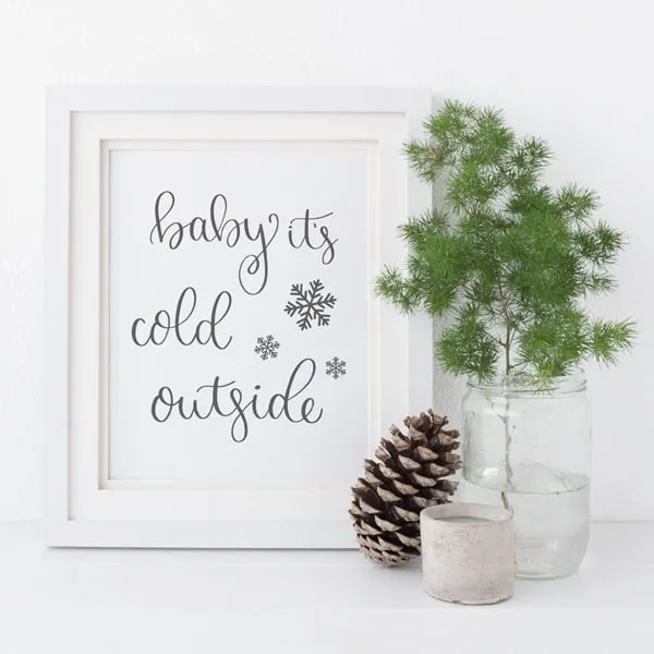 free christmas printable baby it s cold outside angela marie made