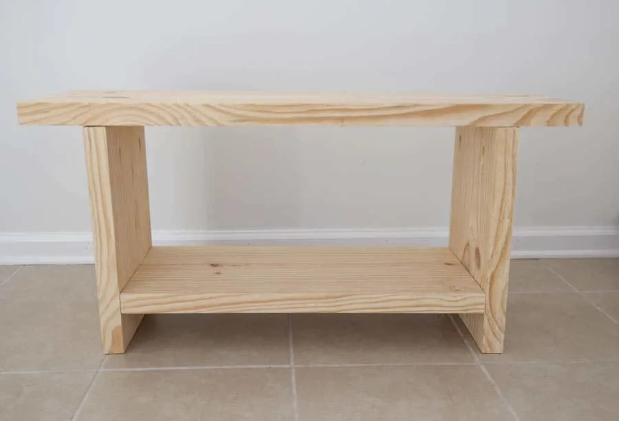 Easy Diy Entryway Bench For 10 Angela Marie Made - Diy Hall Bench Plans