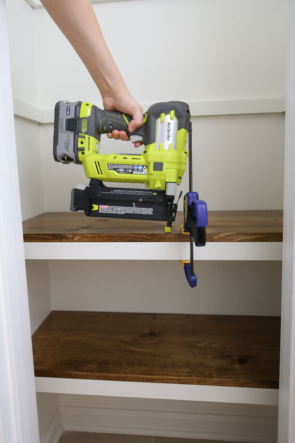 DIY Pantry Shelves - Angela Marie Made