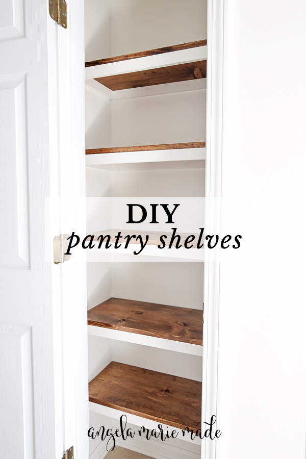 DIY Pantry Shelves Pin