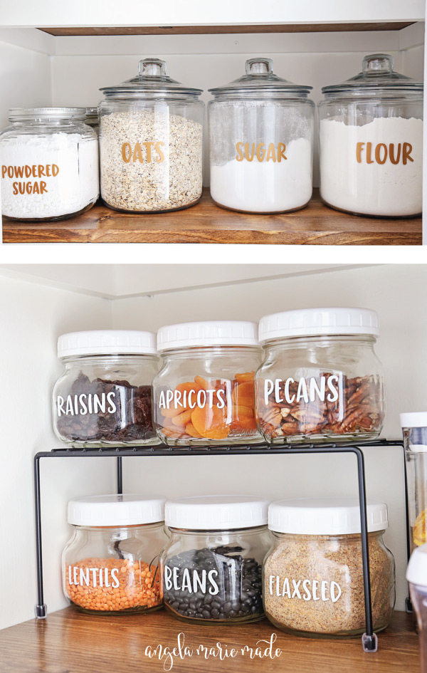 DIY Pantry Labels for Glass Jars 