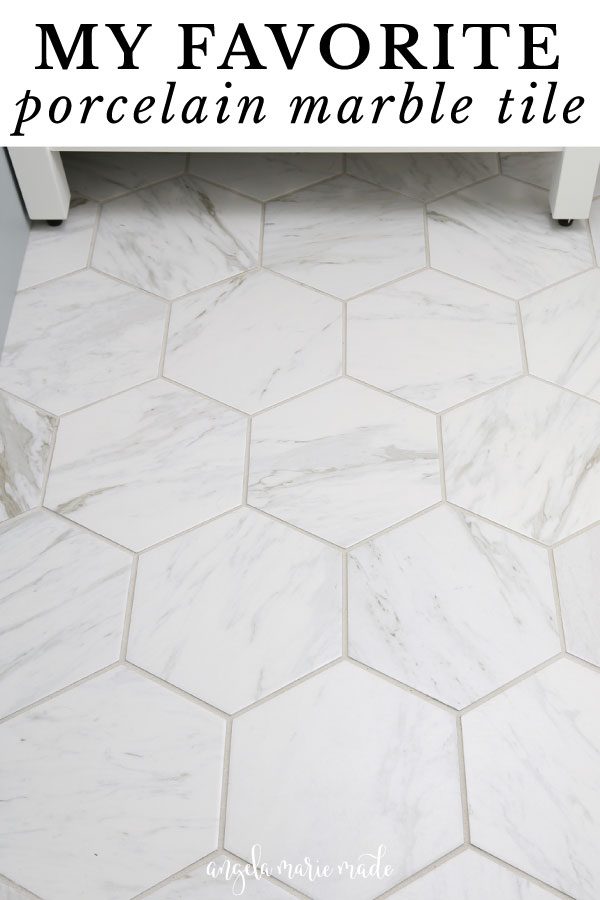 white marble tile pattern