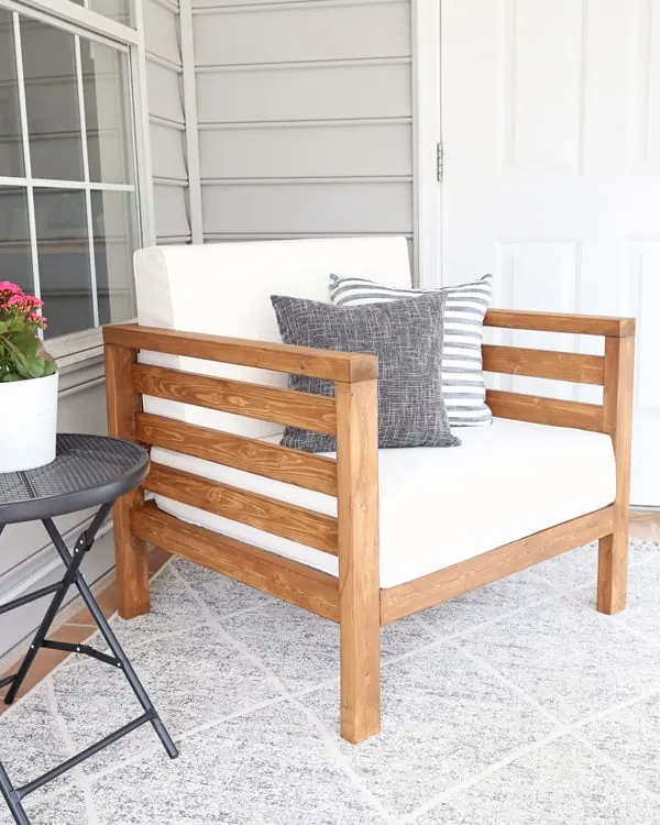 Diy Outdoor Chair Angela Marie Made, Homemade Wooden Patio Furniture