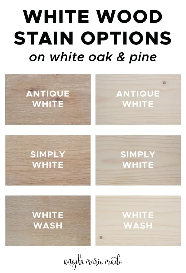 3 White Wood Stain Options Angela Marie Made