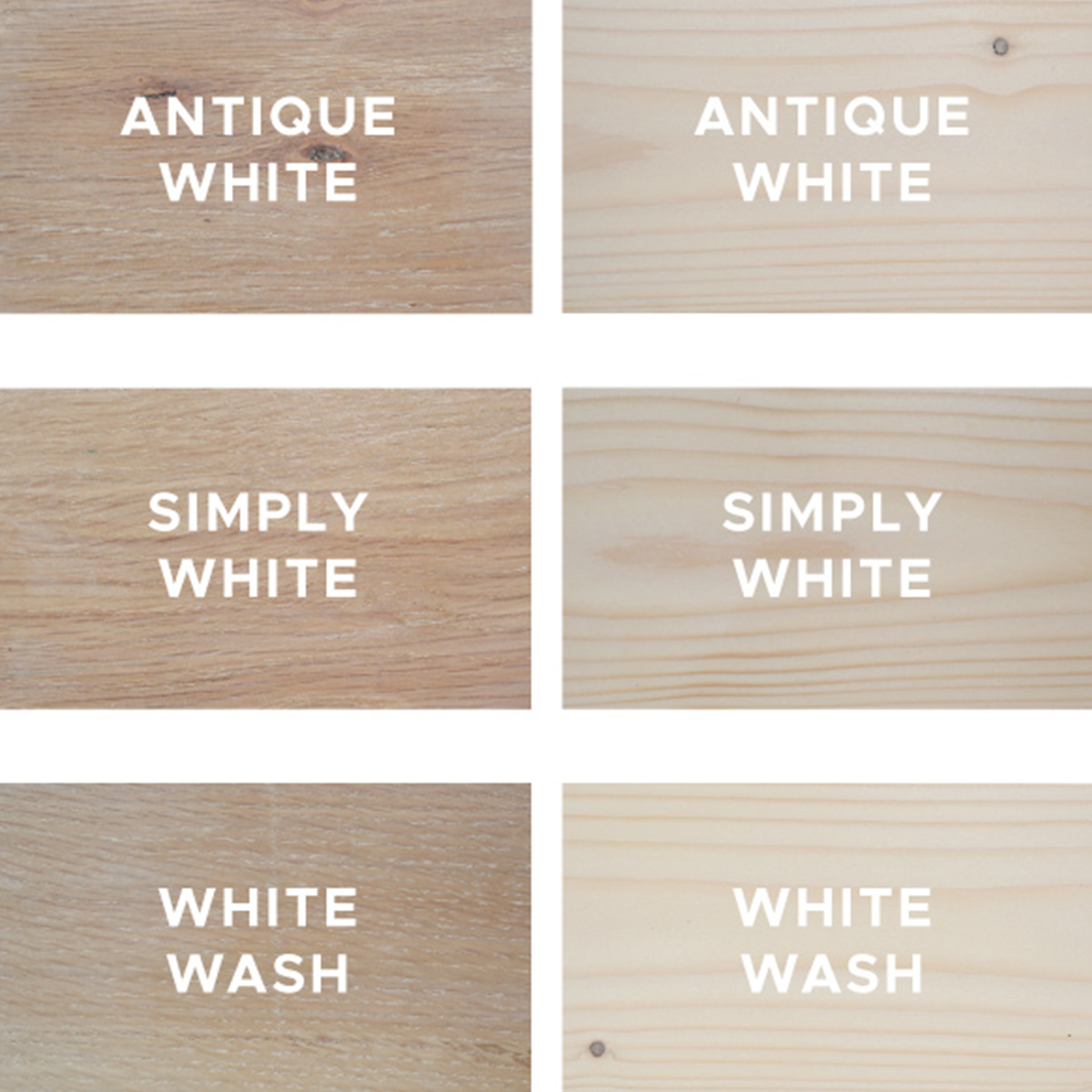 3 White Wood Stain Options - Angela Marie Made