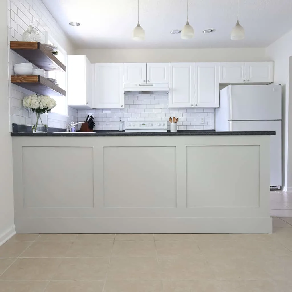 Board And Batten Kitchen Island Makeover Angela Marie Made