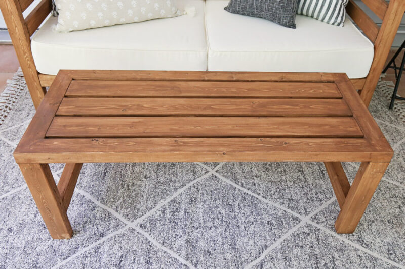 DIY Outdoor Coffee Table - Angela Marie Made