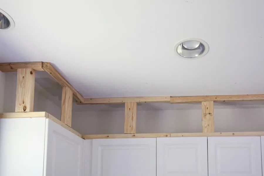 Space Above Kitchen Cabinets, Shelves Above Kitchen Cabinets