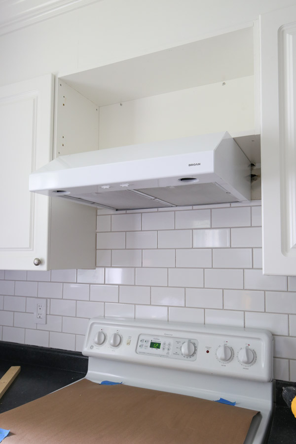 New range hood installed